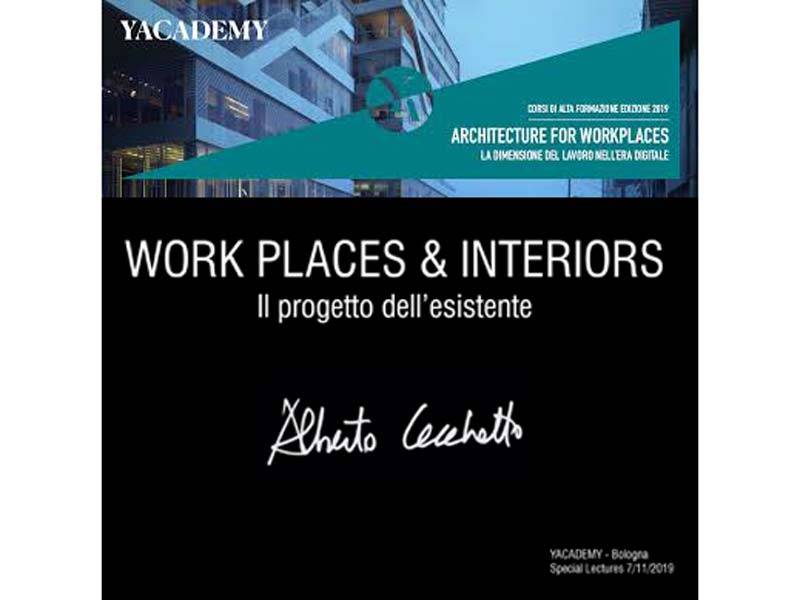 Conference: work places & interiors. Il progetto dell’esistente